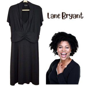 LANE BRYANT Black Pullover Dress - Women's Plus  Size 18/20
